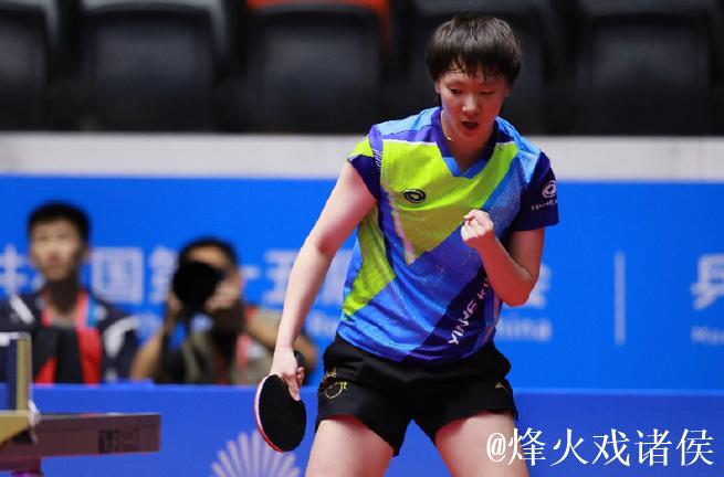 王曼昱4-1战胜钱天一 顺利晋级全运会乒乓球女单八强